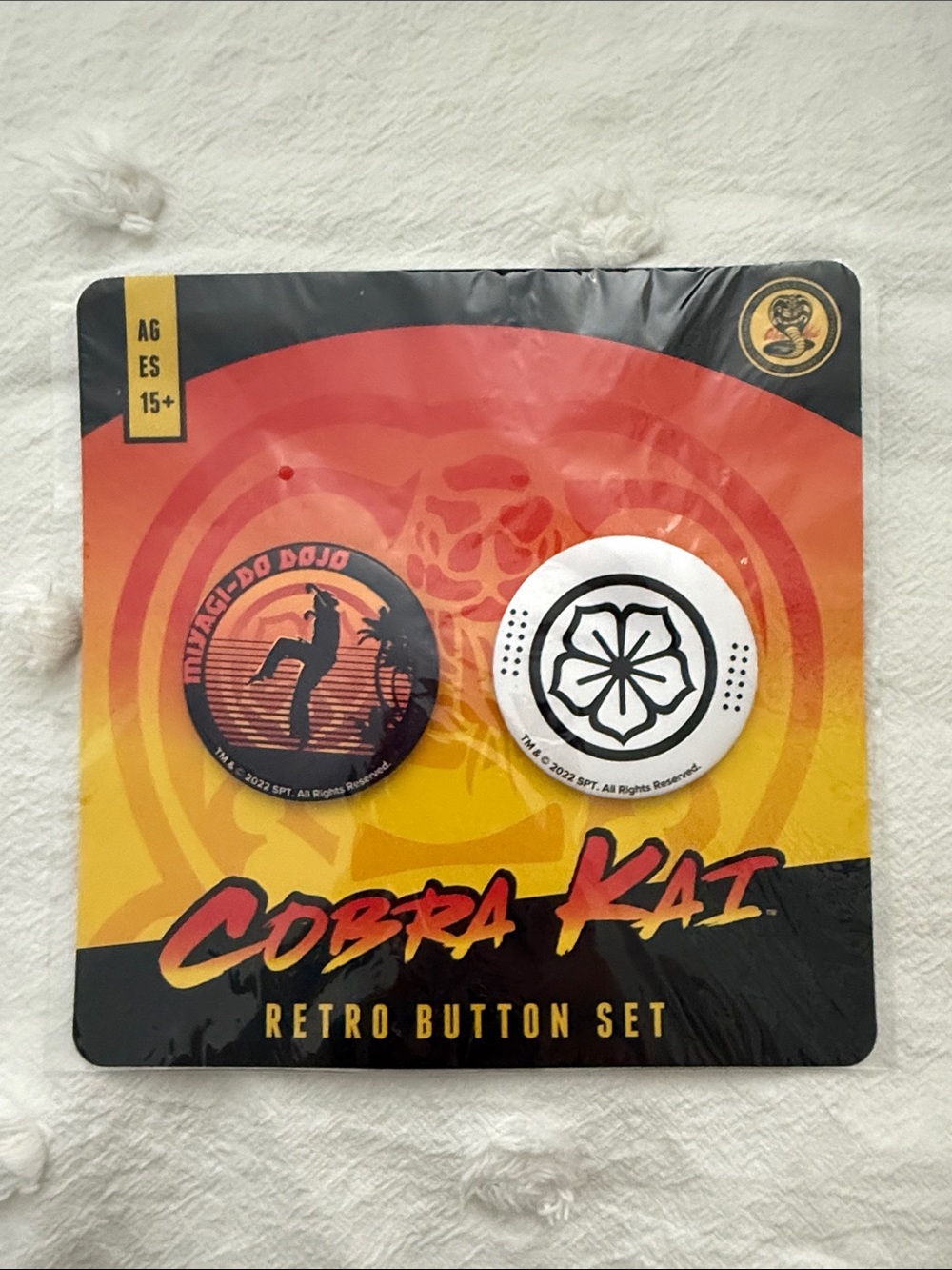 Cobra Kai Retro Button Set